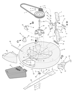 Part Location Diagram of 1101466Z Murray Guide, Belt